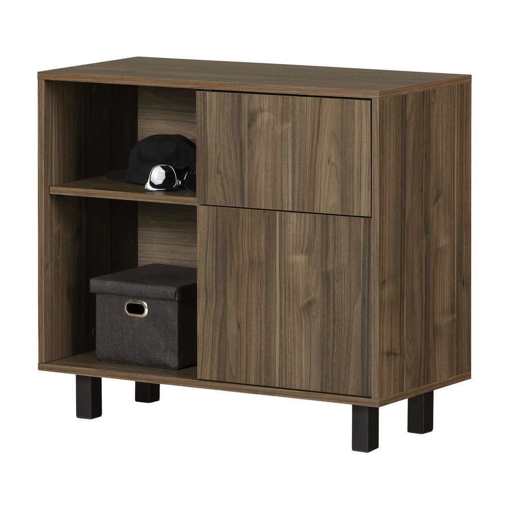 Contemporary Natural Walnut Storage Unit E127