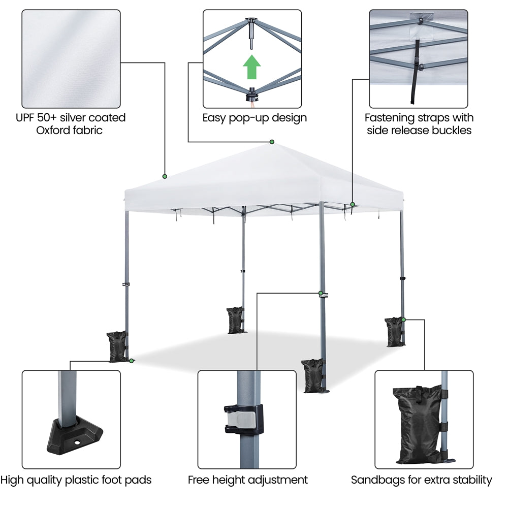 White Pop-up Canopy X36989