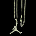 10K Yellow Gold Pendant With 2.5mm Cuban Link Chain Necklace Set A140