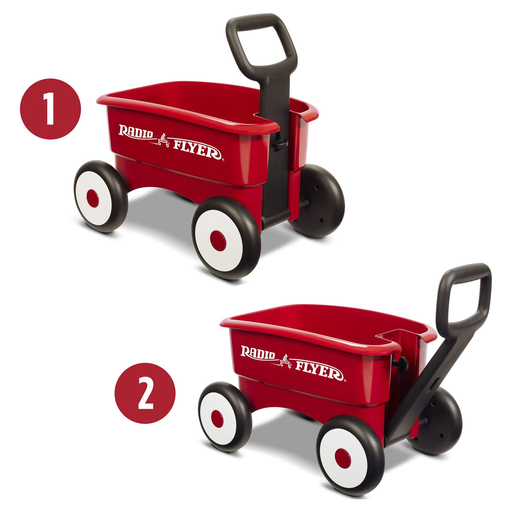 Red 2-in-1 Play Wagon Push Walker R816698