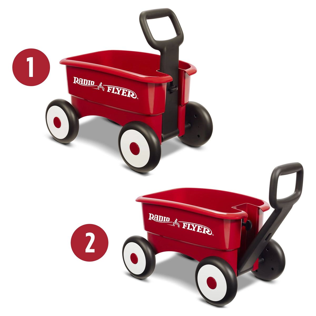 Red 2-in-1 Play Wagon Push Walker R816698
