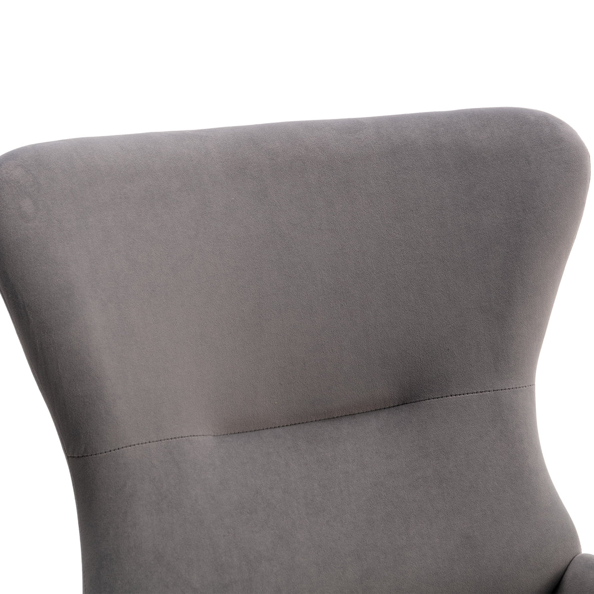 Velvet Recliner Chair with High Backrest and Armrests B6987