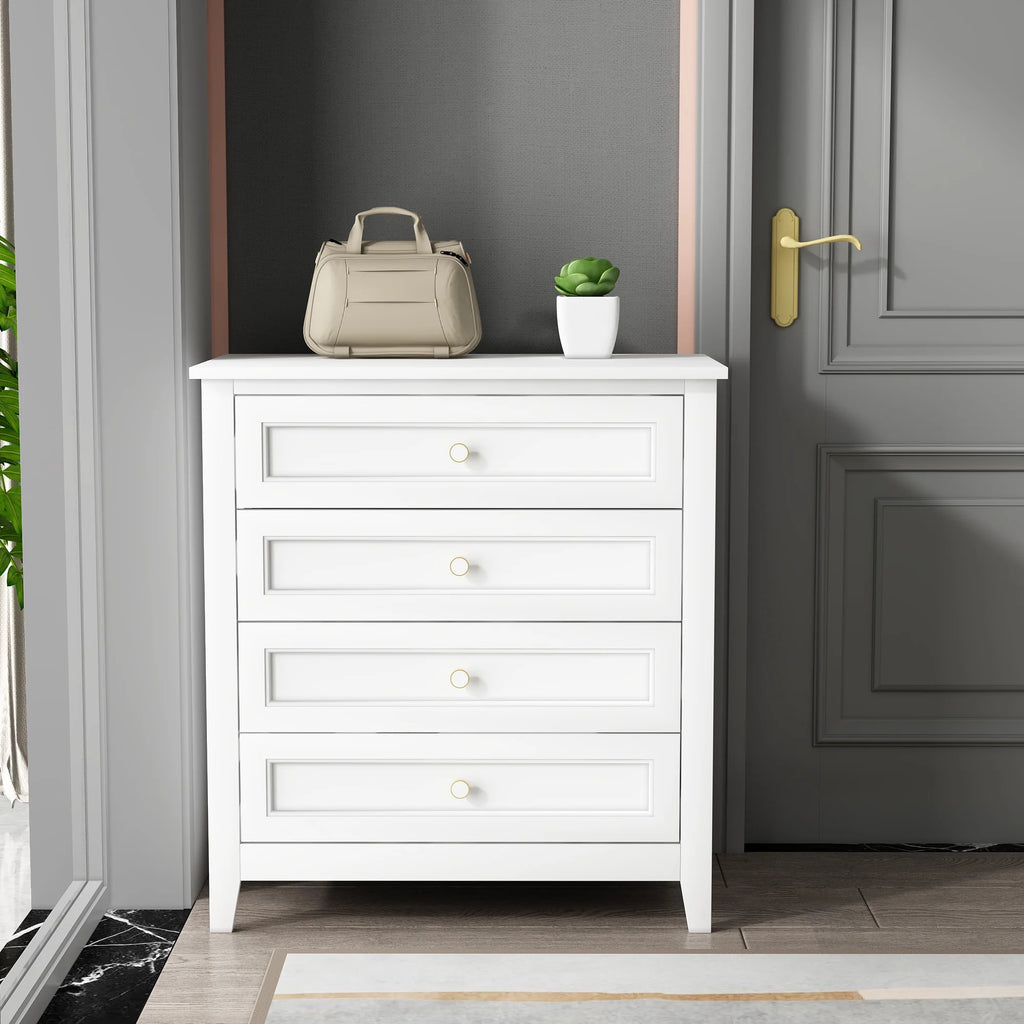 Solid Wood 4 Drawer Dresser Z75620