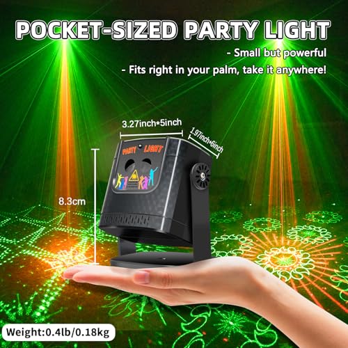 Sound Activated Strobe & Disco Ball Laser Lights Projector B713956