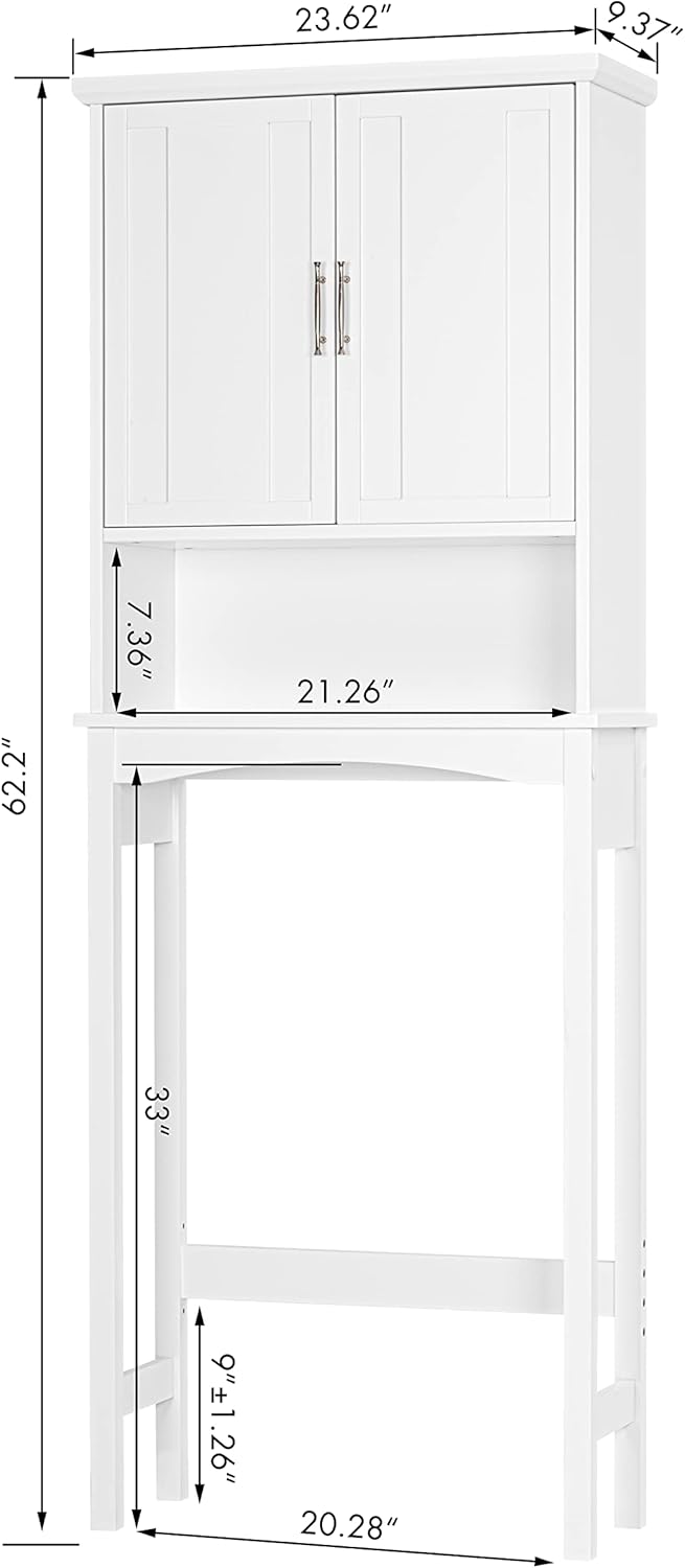 White Over The Toilet Storage Cabinet U62146