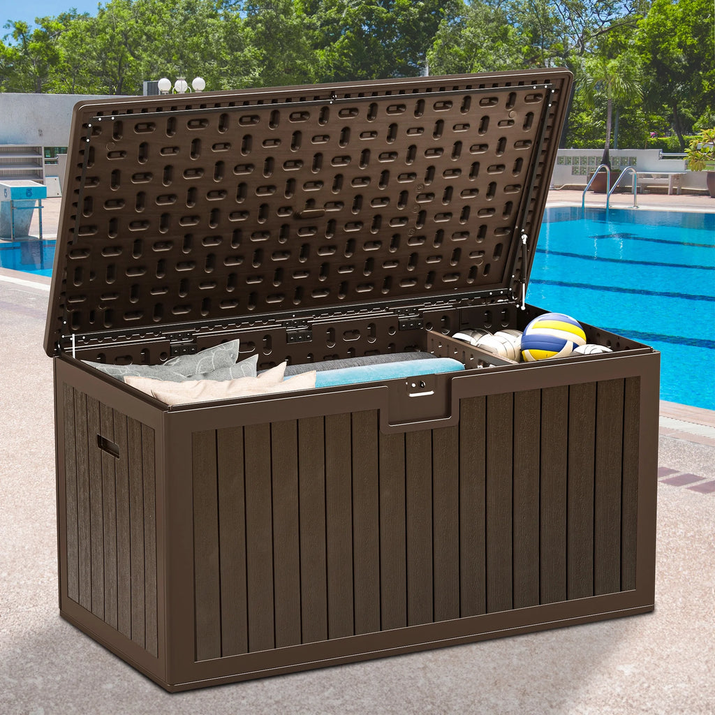 150 Gallon Waterproof Lockable Deck Box T8052