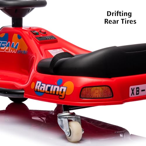 24V Electric Drifting Go Kart for Kids, Black L62433