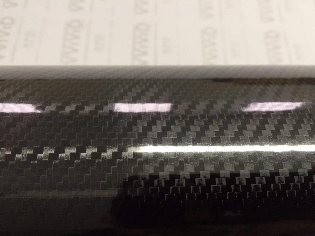 6ft x 5ft High Gloss Black Carbon Vinyl Wrap Film V556704