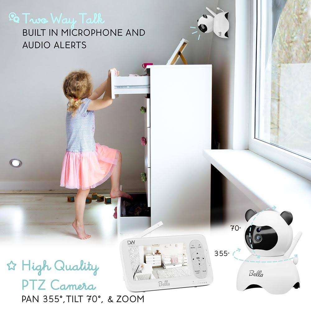 Video Baby Monitor 5 LCD Camera 2 Way Audio Night Vision W85878