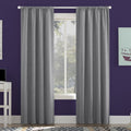 100% Blackout Rod Pocket 40" x 84" Single Curtain Panel in Sterling Y2518