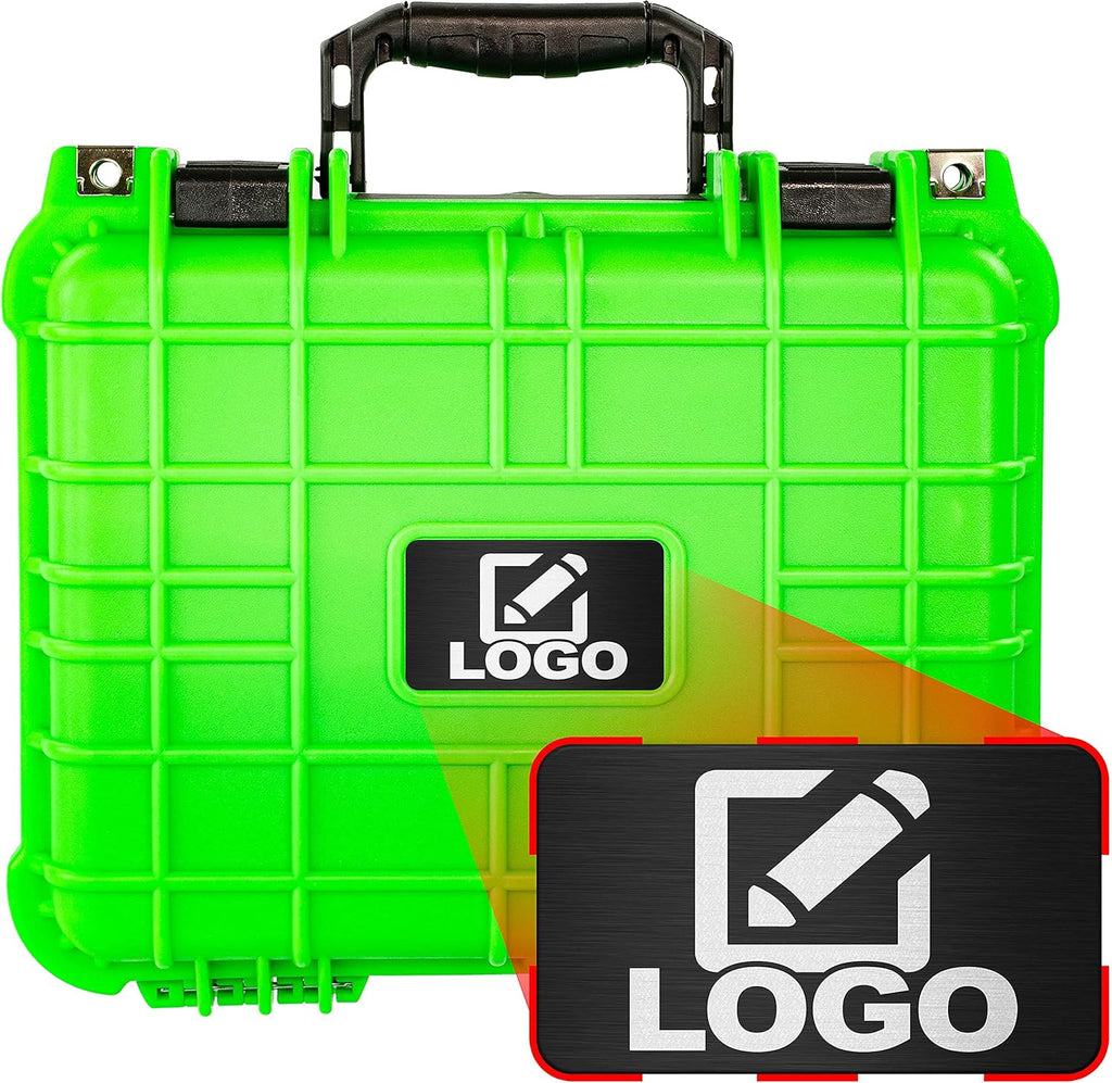 Neon Blue Waterproof Shockproof Hard Case with Foam 13.37 Inch 11.62 Inch 6 Inch Pack of 2 W202924