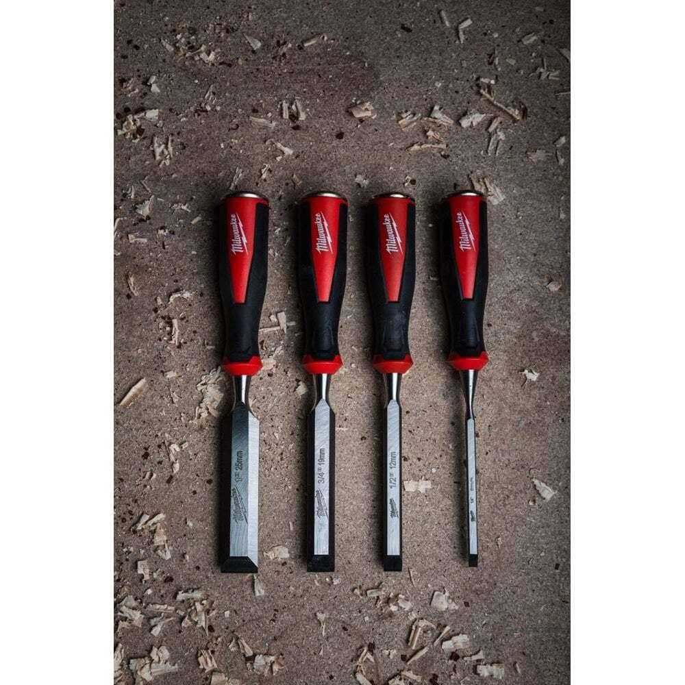 4 Piece Beveled Edge Chisels Set M48363
