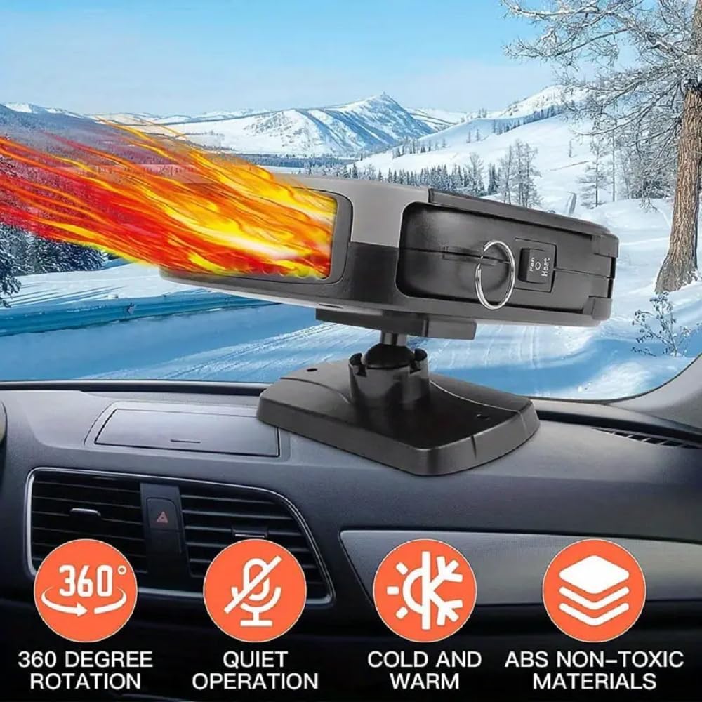 200W Portable Car Heater with Cigarette Lighter Plug E2231