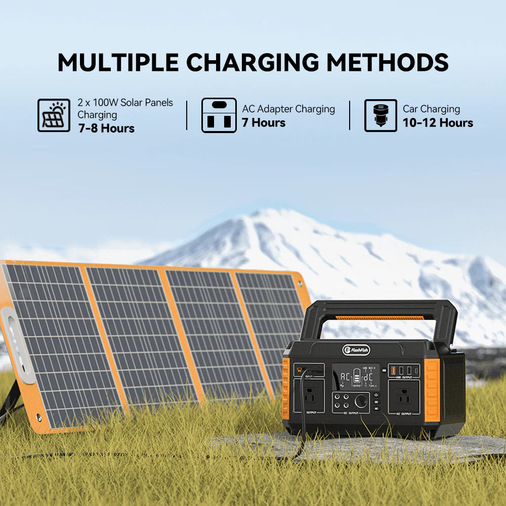 560W Portable Power Station, 520Wh/140400mAh Solar Generator W73095