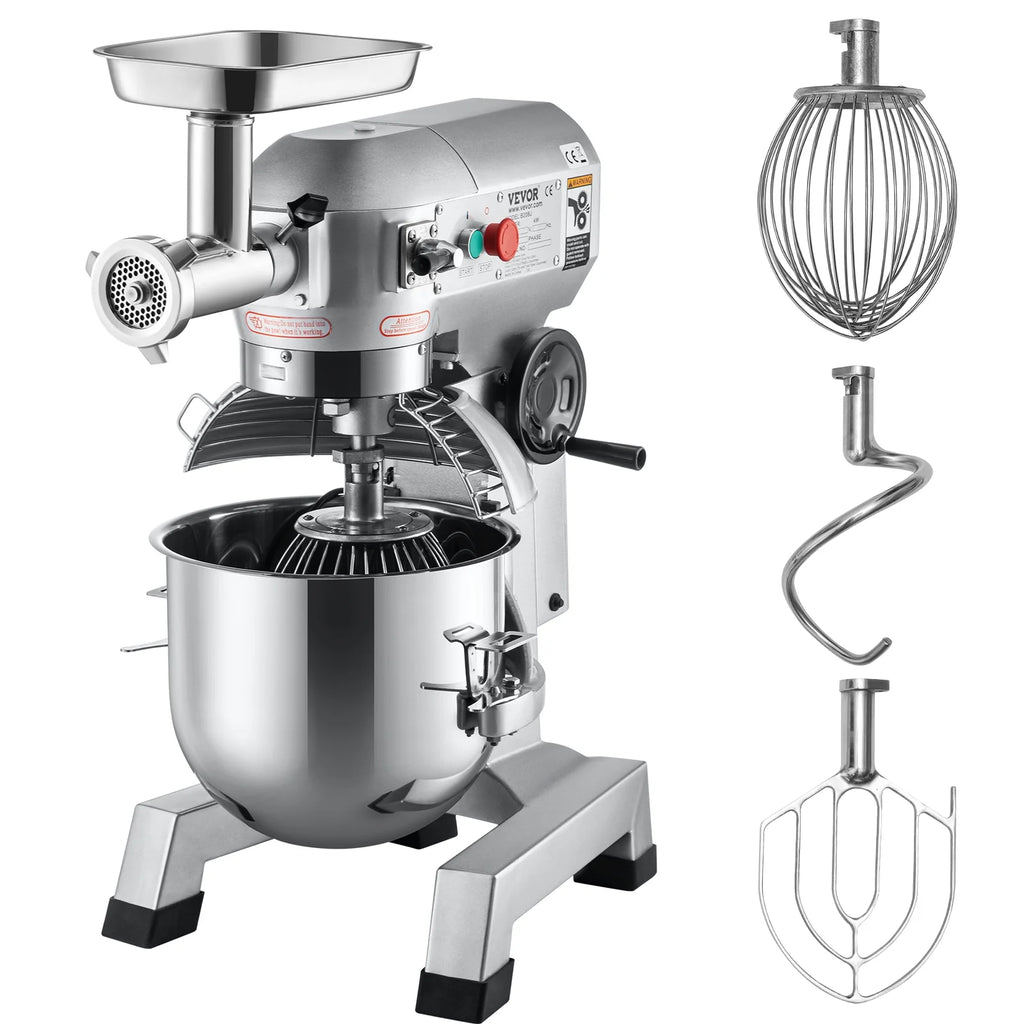 20Qt Stainless Steel Bowl Stand Mixer with Meat Grinder Q23892