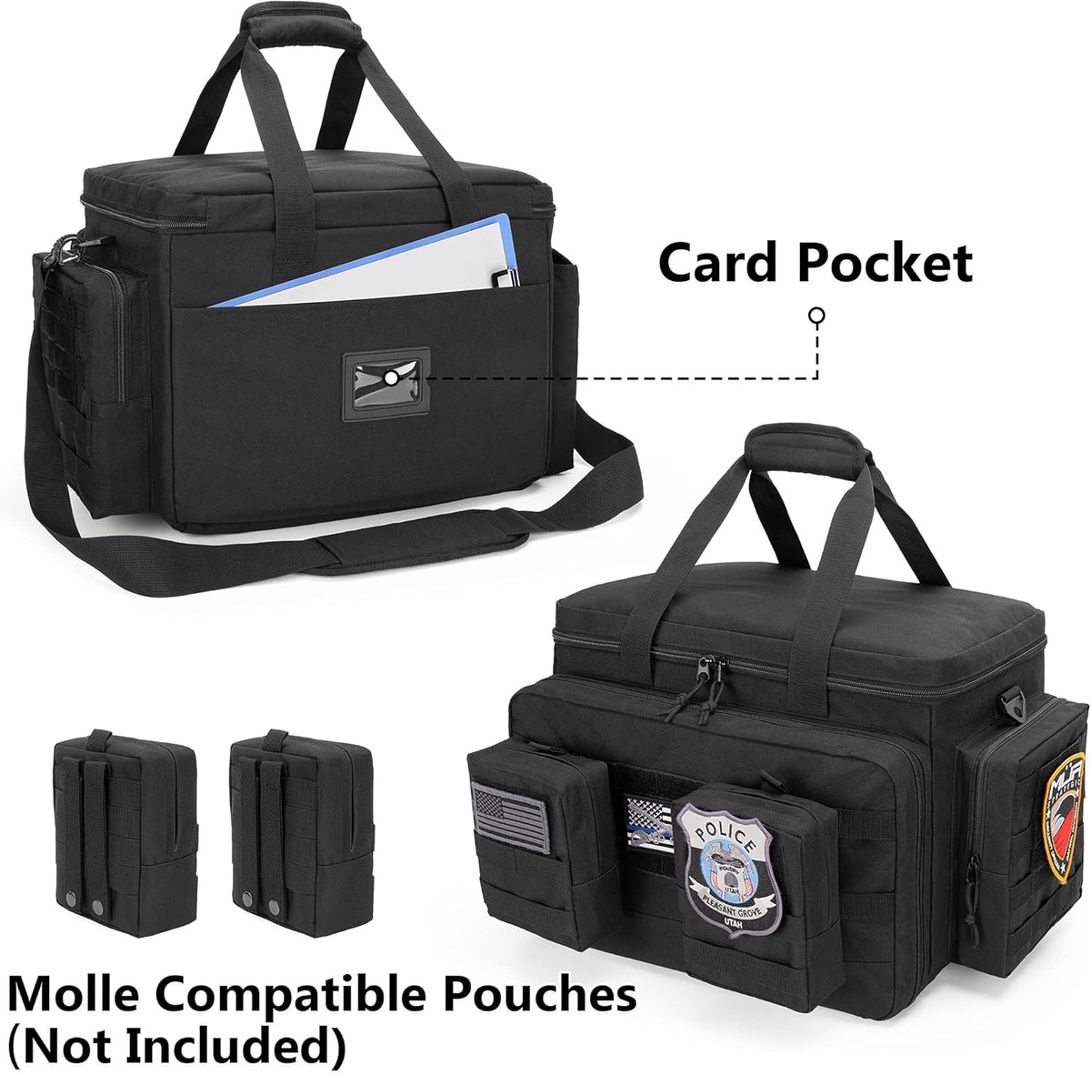 Black Car Front Seat Organizer with Padded Laptop Layer W20121