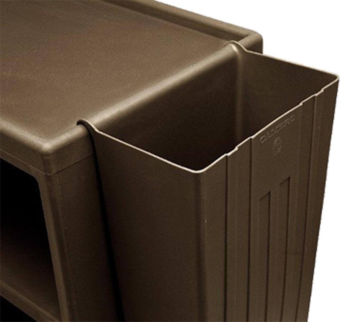 11 Gal Dark Brown Trash Container E260
