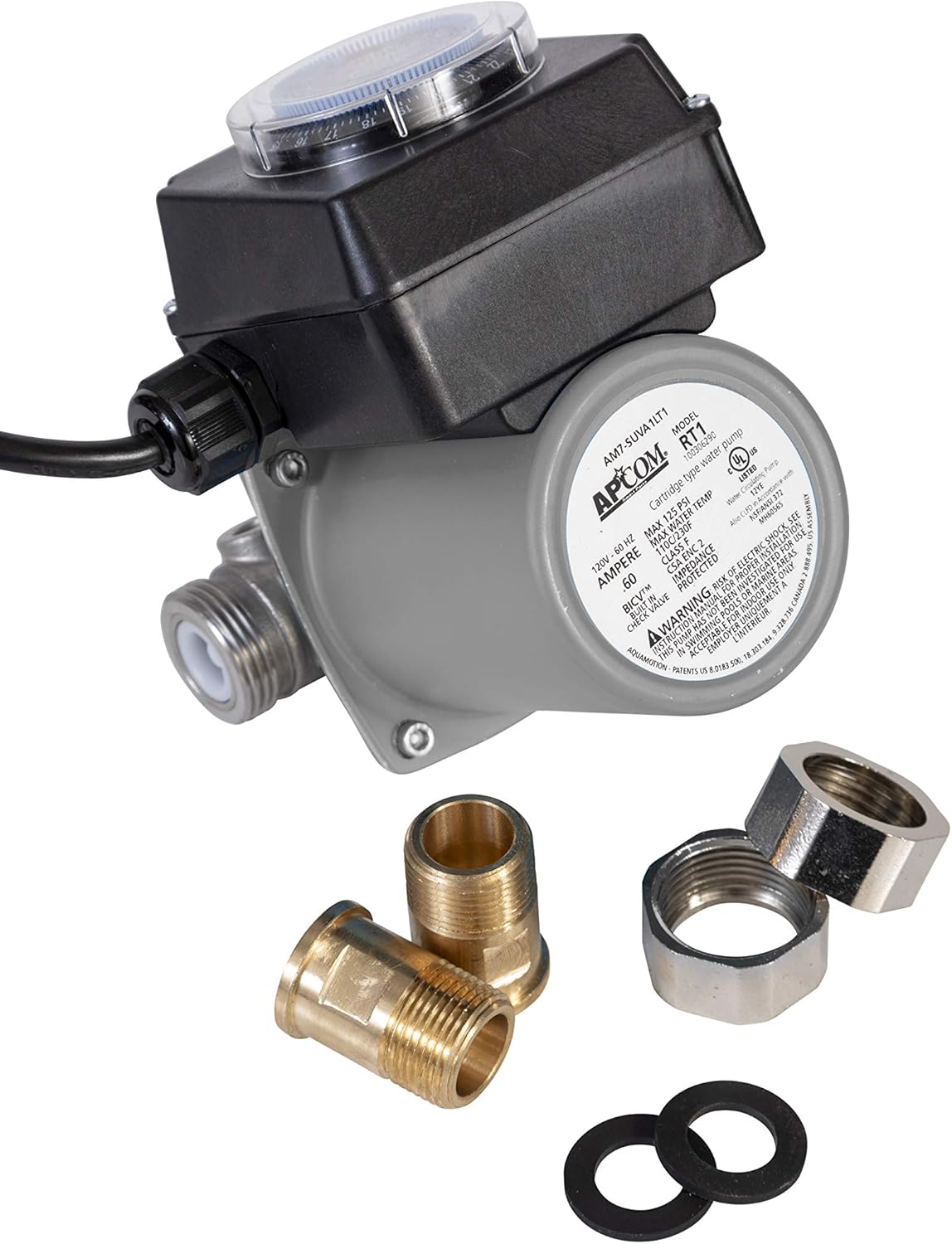 Hot Water Recirculating Pump System With Built-In Timer S116