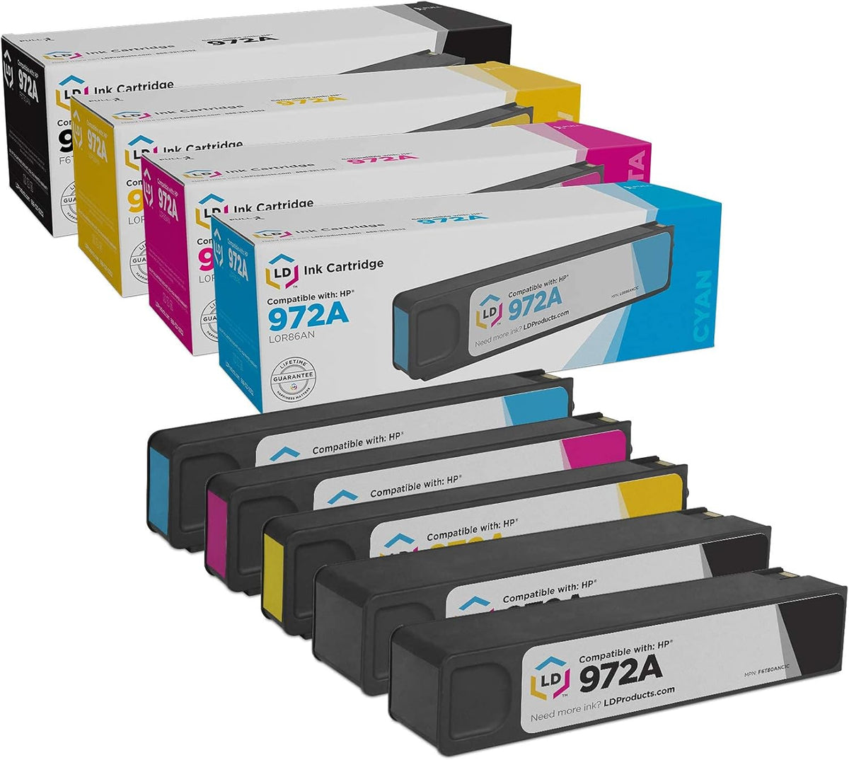 Compatible Ink Cartridge Replacements 5-Pack W537667