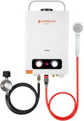 1.58 GPM Tankless Propane Water Heater with Portable Handle, White A1791