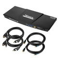 2-Port Dual Monitor HDMI KVM Switch 4K@60Hz B7457
