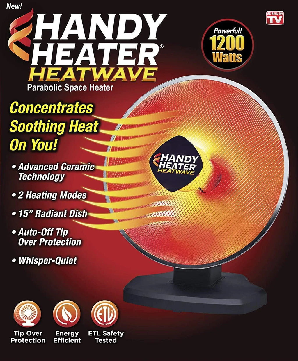 Ceramic Parabolic Electric Space Heater T1880