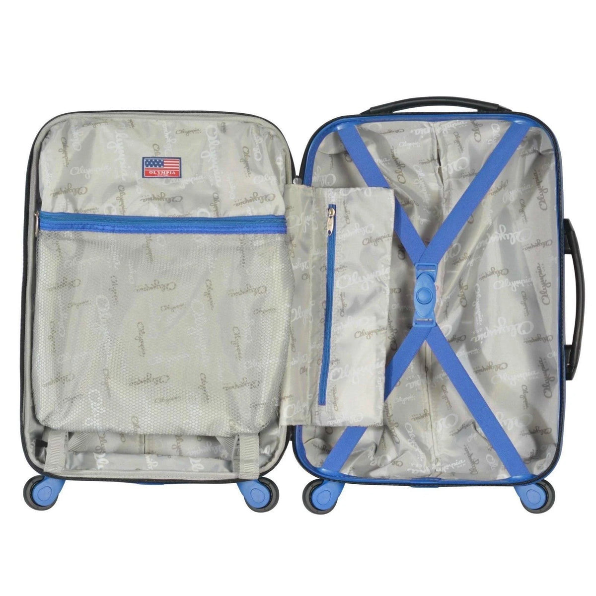 Black Blue Carry-On Suitcase L868