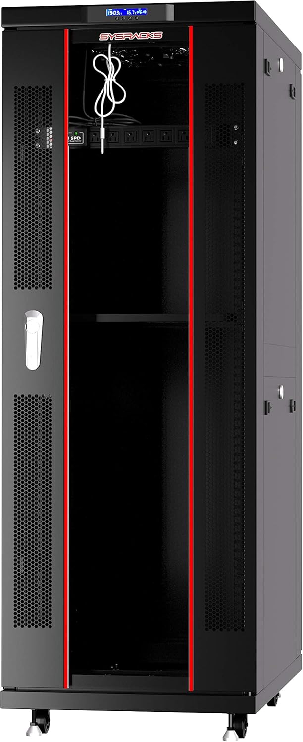 42U Server Rack Network Enclosure on Wheels A50382