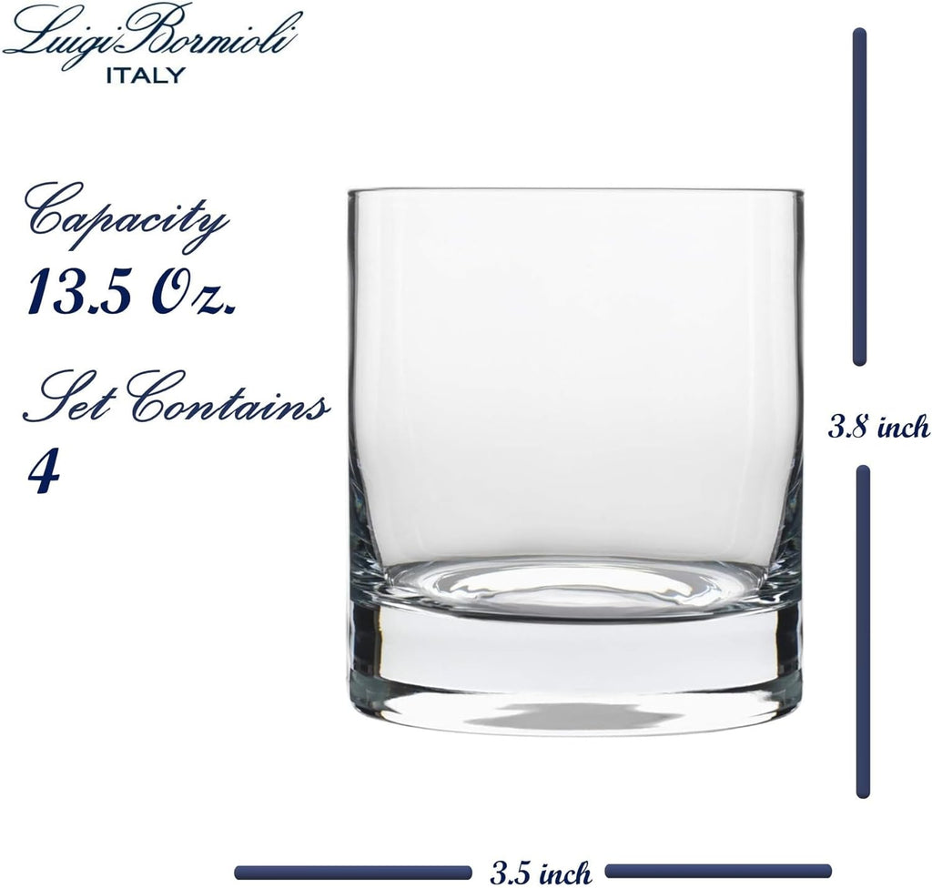 Set of 4 Double Old Fashioned Glasses, 13.5 fluid ounce D1885