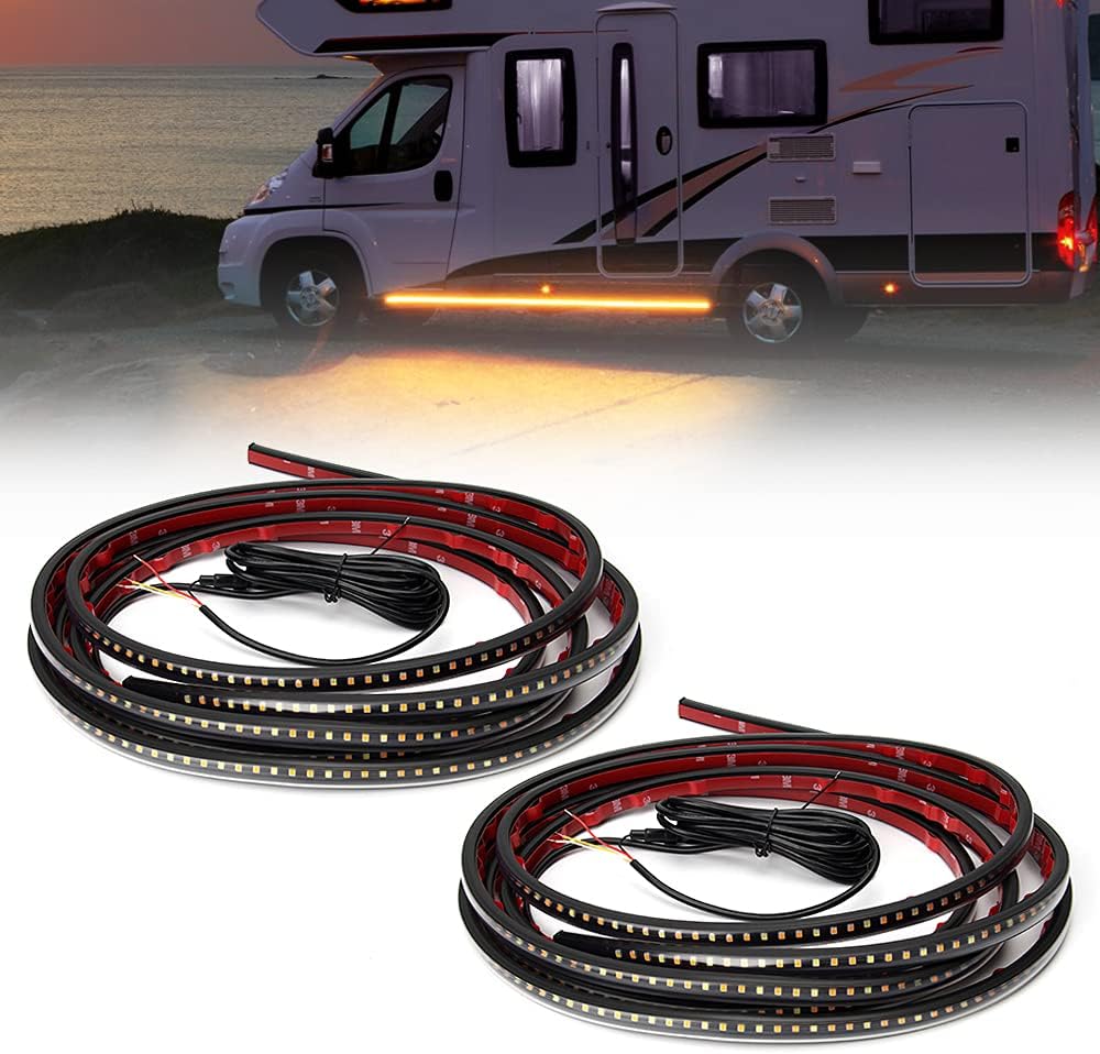 15 Feet Running Board Lights with White Courtesy Lights 2PCs 540 LEDs K7397