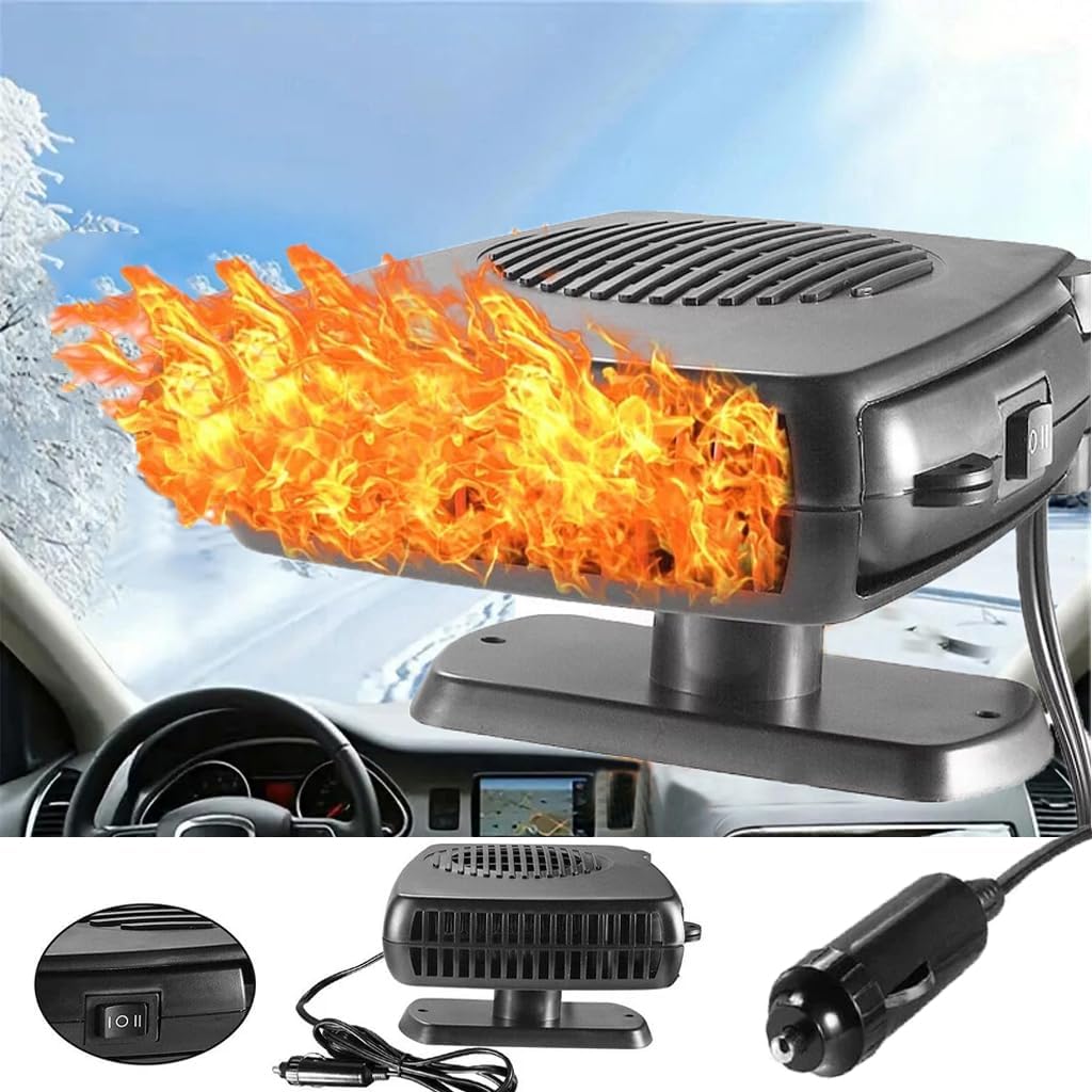 200W Portable Car Heater with Cigarette Lighter Plug E2231