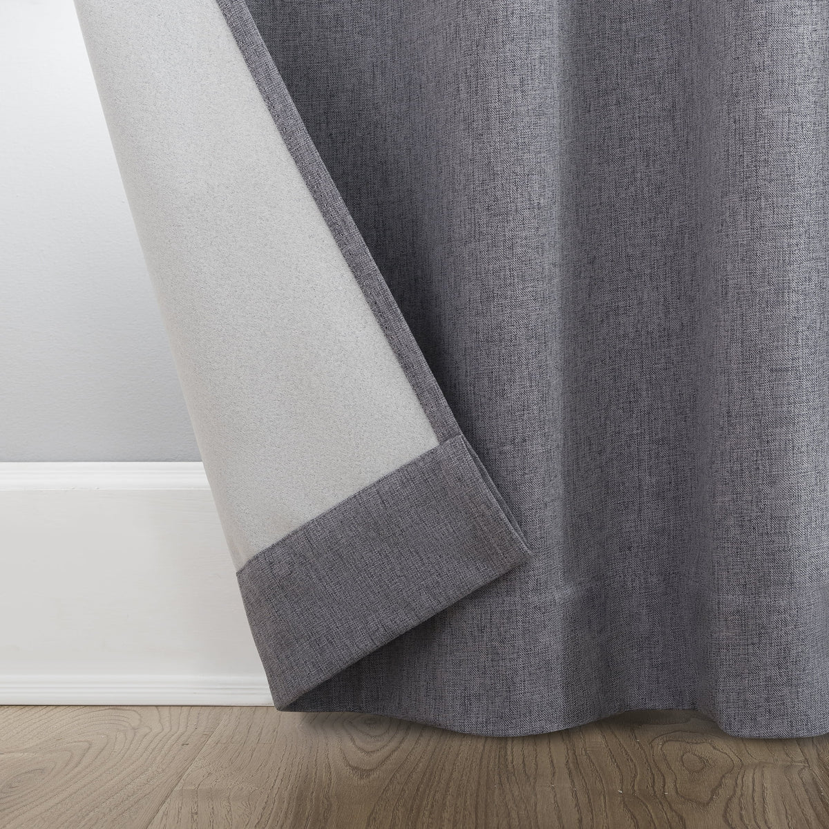 100% Blackout Rod Pocket 40" x 84" Single Curtain Panel in Sterling Y2518