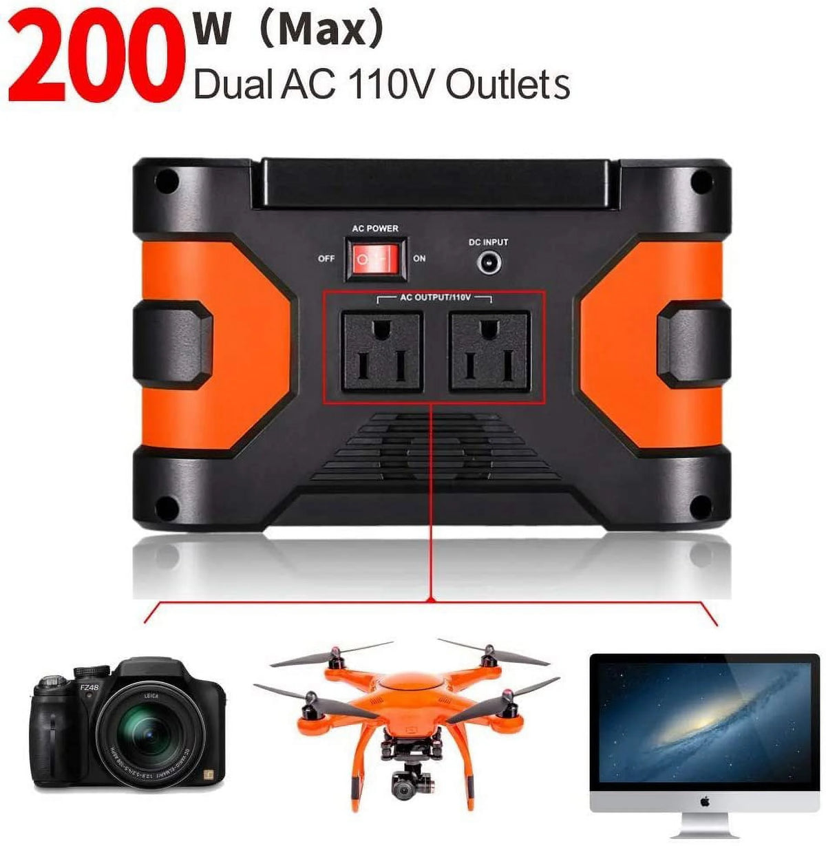 166Wh 45000mAh 200W Peak Power Station Battery T725398