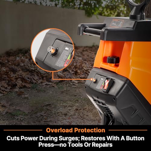 Electric Wood Chipper Shredder 15-Amp 1.8-Inch Cutting Diameter G161087