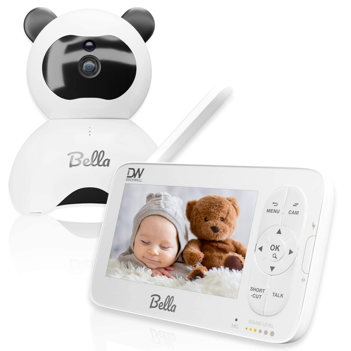 Video Baby Monitor 5 LCD Camera 2 Way Audio Night Vision W85878
