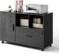 1 Drawer Wood File Cabinet with Lock L594543
