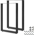 28'' Height 17.7'' Wide Black Metal Table Legs 2 PCS N1645
