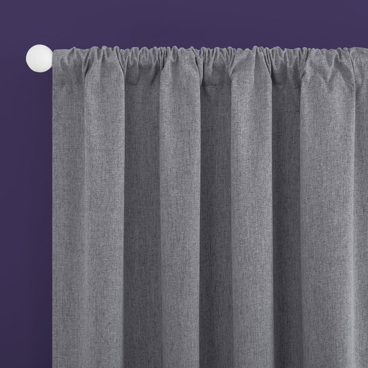 100% Blackout Rod Pocket 40" x 84" Single Curtain Panel in Sterling Y2518