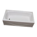 White ABS Bath Tub, 27 x 54, Left Drain V236