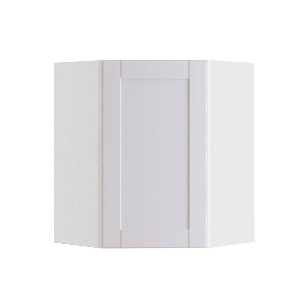 White Shaker Assembled Plywood Wall Corner Kitchen Cabinet V6913