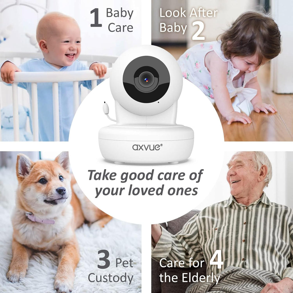 Baby Monitor with Pan-Tilt-Zoom Camera and LCD Screen, Night Vision A20321