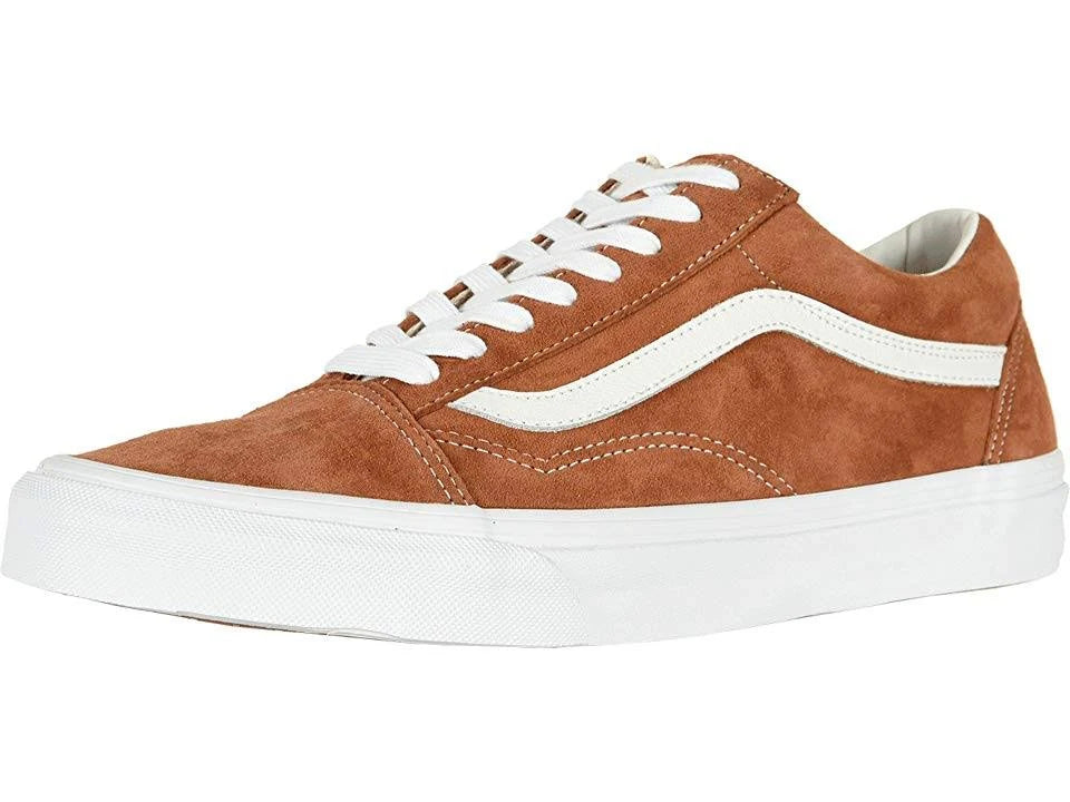 Leather Brown True White Pig Suede Old Skool Shoes L7628