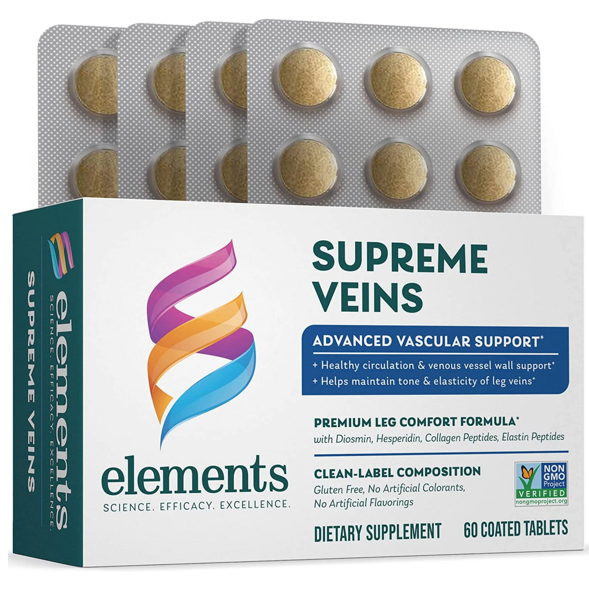 Vascular Support Supplement, 60 Tablets, Gluten Free, Non-GMO Z307