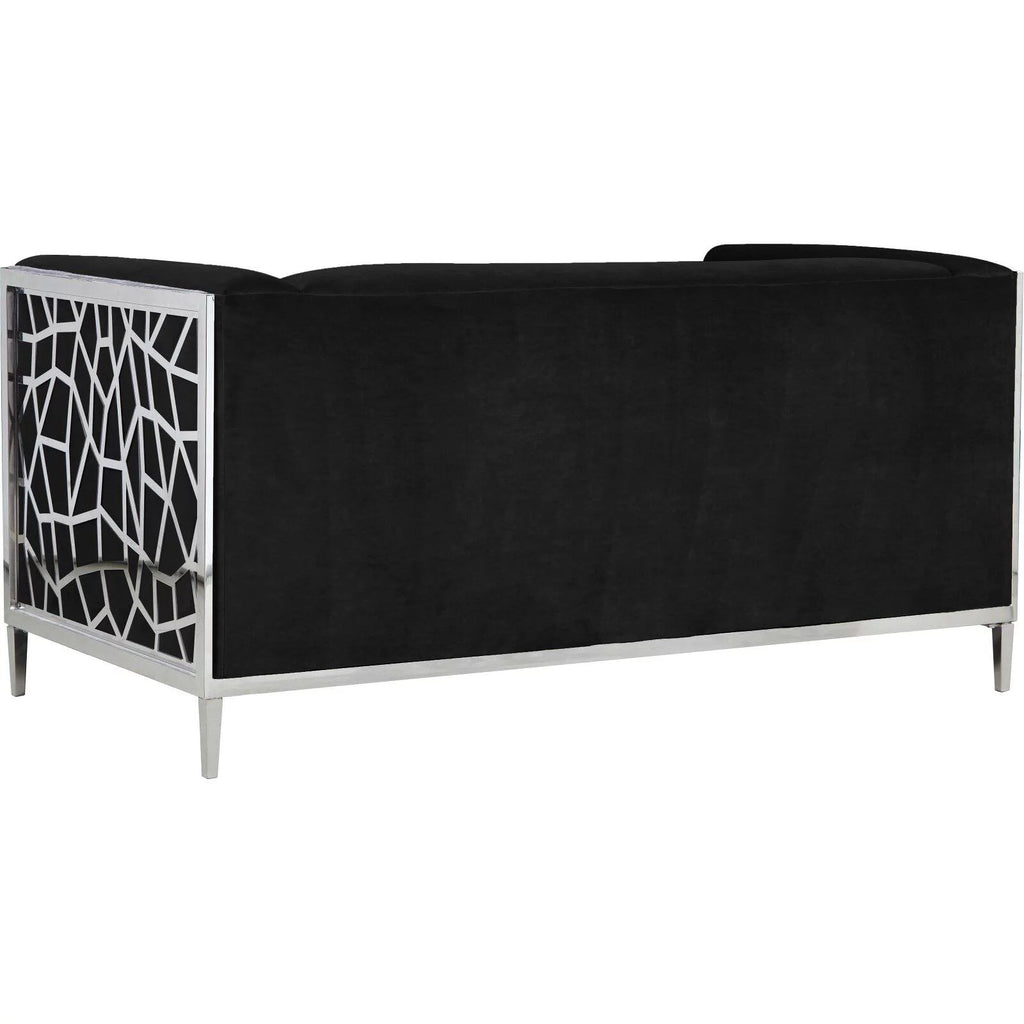 Black Velvet Loveseat C443084