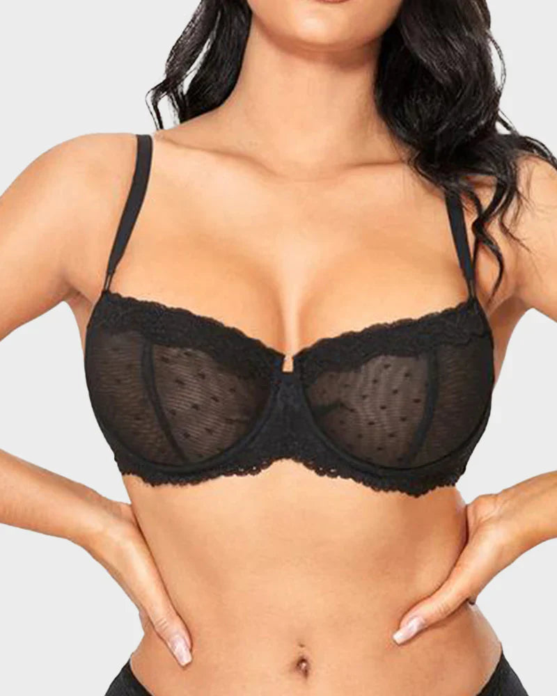 Lace Underwire Balconette Bra Z7230