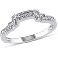 10kt White Gold Diamond Wedding Band G4512