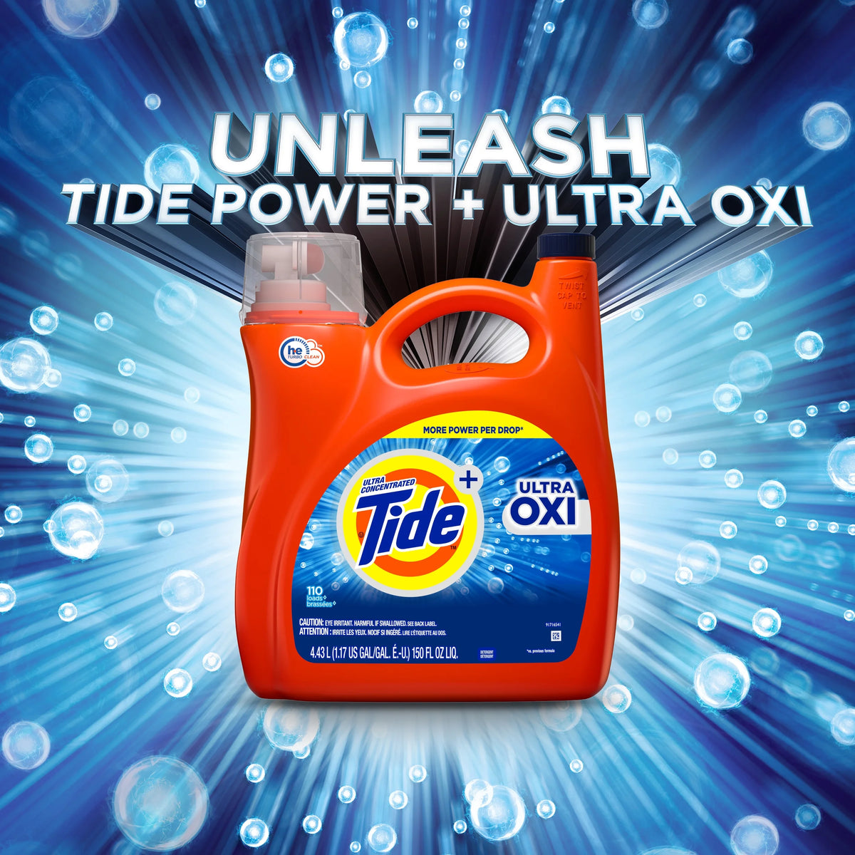100 Loads Liquid Laundry Detergent, 154 fl oz A43693