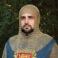 Plated Brass Mail Armor Coif Z556