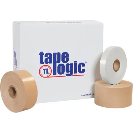 Non Reinforced Water Activated Tape 3x22 x 600 White 10/Case X756687