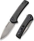 Black Micarta Button Lock Folding Knife Y875